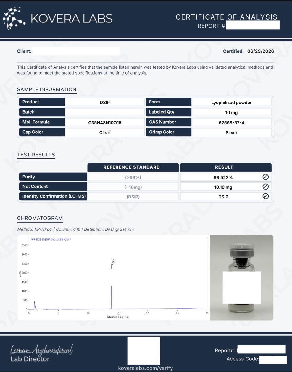 DSIP 10mg (10 Vials)